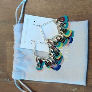 Kendra Scott Feather Earrings.